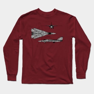 F-111 Aardvark Tri-view Long Sleeve T-Shirt